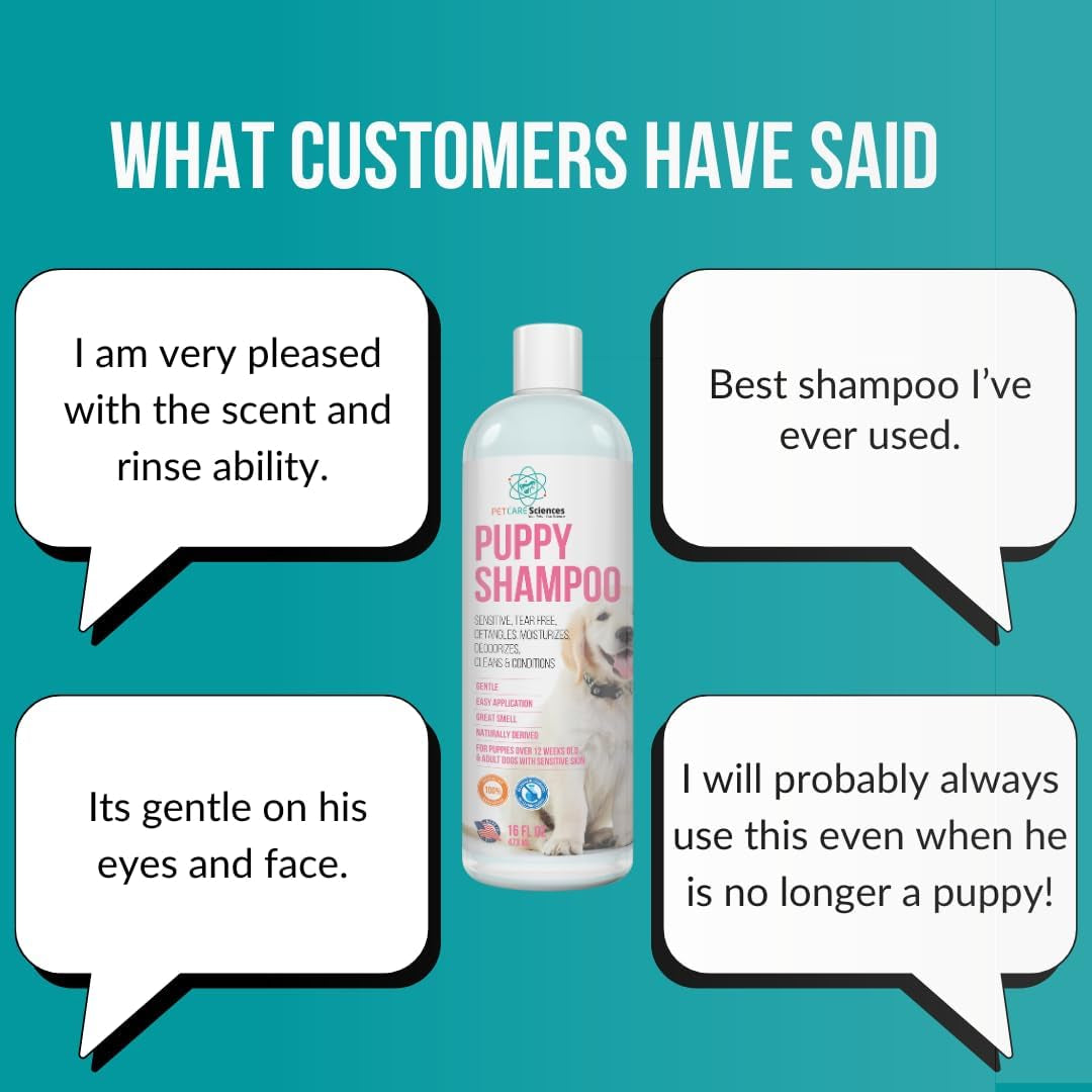 1 Gallon Tearless Puppy Shampoo and Conditioner - anti Itch Dog Shampoo Sensitive Skin - Coconut Oil Oatmeal Pet Shampoo for Puppies